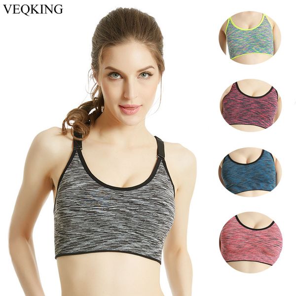 veqking quick dry women sports bras,adjustable strap training running yoga bras,breathable padded fitness gym sports bra top, White;black
veqking quick dry women sports bras,adjustable strap training running yoga bras,breathable padded fitness gym sports bra top, White;black