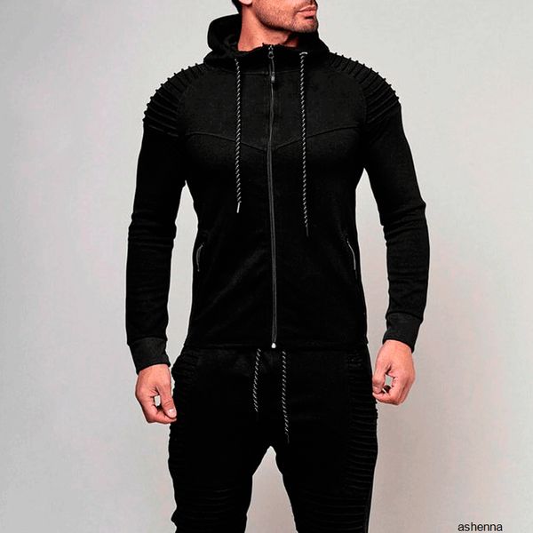 mens designer hoodie men outdoor sports leisure solid color cardigan cbx, Black 
mens designer hoodie men outdoor sports leisure solid color cardigan cbx, Black