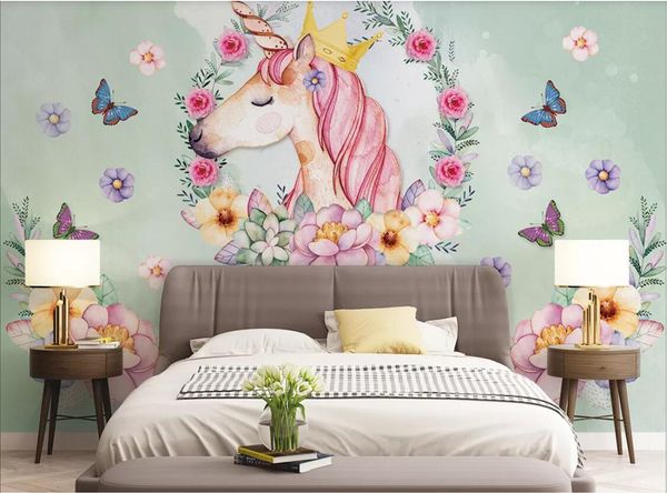 3d room wallpaper custom p mural nordic hand-painted flowers unicorn art background wall decorative painting wallpaper for walls 3 d
3d room wallpaper custom p mural nordic hand-painted flowers unicorn art background wall decorative painting wallpaper for walls 3 d