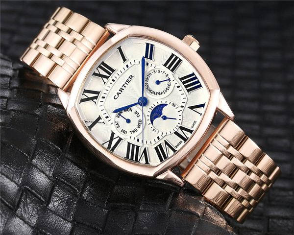 new style cr brand men watches 42mm stainless steel strap quartz satch cr luxury watches for mens relojes all small dial work, Slivery;brown
new style cr brand men watches 42mm stainless steel strap quartz satch cr luxury watches for mens relojes all small dial work, Slivery;brown