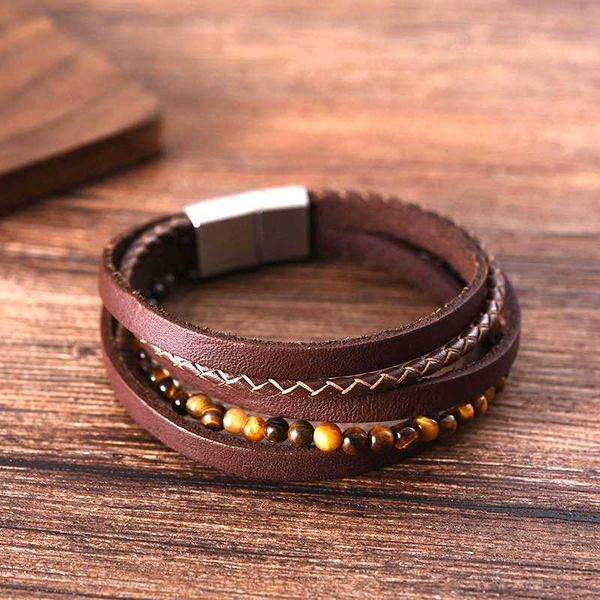 wholesale men's braided beaded leather chakra braclets stainless steel brown color with magnetic elegent custom bracelet for man, Golden;silver
wholesale men's braided beaded leather chakra braclets stainless steel brown color with magnetic elegent custom bracelet for man, Golden;silver