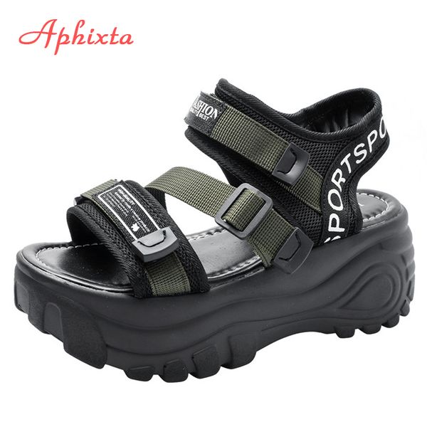 aphixta 6cm thick bottom platform sandals women diamond crystals height increasing shoes women canvas summer buckle woman sandal, Black
aphixta 6cm thick bottom platform sandals women diamond crystals height increasing shoes women canvas summer buckle woman sandal, Black
