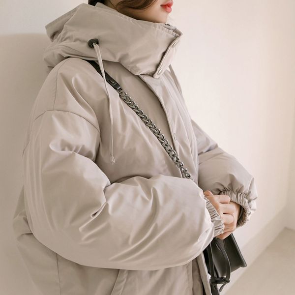 bella philosophy 2019 winter solid warm women loose down coats lady white duck down coats female thick hooded casual outwear, Black
bella philosophy 2019 winter solid warm women loose down coats lady white duck down coats female thick hooded casual outwear, Black
