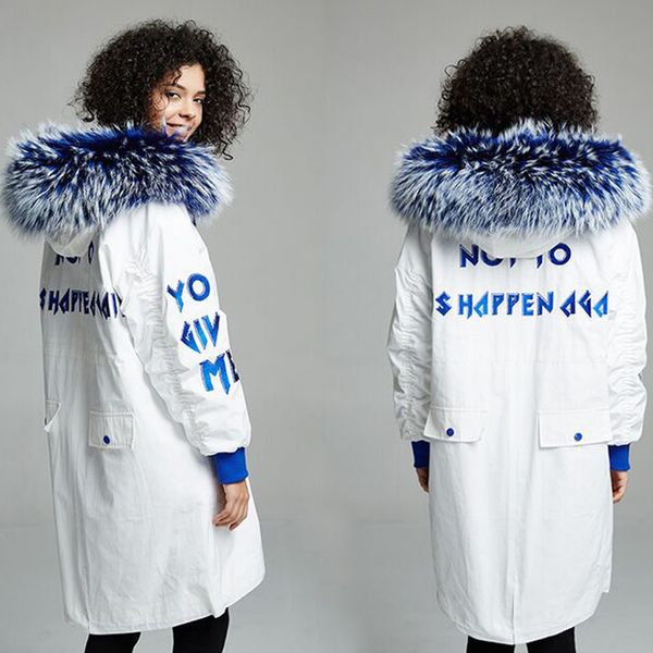 women thick warm parka outerwear white duck down jacket plus size female coat real natural raccoon fur winter jacket coat, Black
women thick warm parka outerwear white duck down jacket plus size female coat real natural raccoon fur winter jacket coat, Black