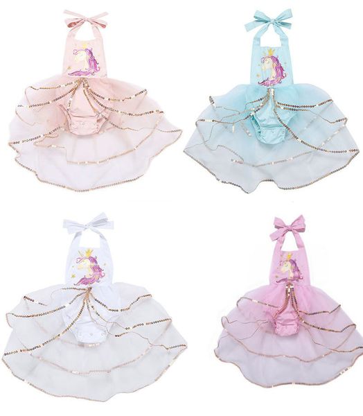 2019 ins baby girls unicorn sleeveless jumpsuits romper dress fashion newborn infant sequins tutu back open dress onesies bodysuit clothing, Blue
2019 ins baby girls unicorn sleeveless jumpsuits romper dress fashion newborn infant sequins tutu back open dress onesies bodysuit clothing, Blue