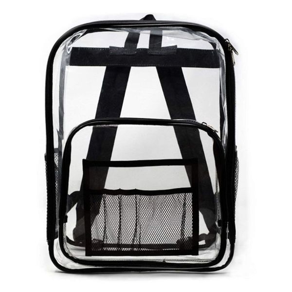 clear transparent pvc school students travel backpack with lapcompartment for work security sporting events
clear transparent pvc school students travel backpack with lapcompartment for work security sporting events