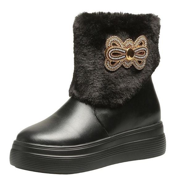 sagace shoes winter women snow boots bowknot patent flats shoes slip on round toe boots fashion ankle for women, Black
sagace shoes winter women snow boots bowknot patent flats shoes slip on round toe boots fashion ankle for women, Black