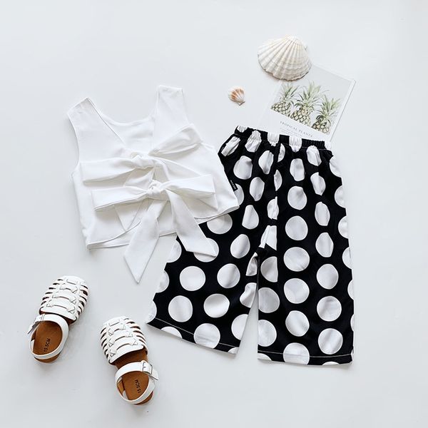 0-6 лет дети ребёнки одежда устанавливает 2pcs backless bowknot рукавов топы vest + polka dot широкую ногу штаны 2020 новый летний подходит, White
0-6 лет дети ребёнки одежда устанавливает 2pcs backless bowknot рукавов топы vest + polka dot широкую ногу штаны 2020 новый летний подходит, White