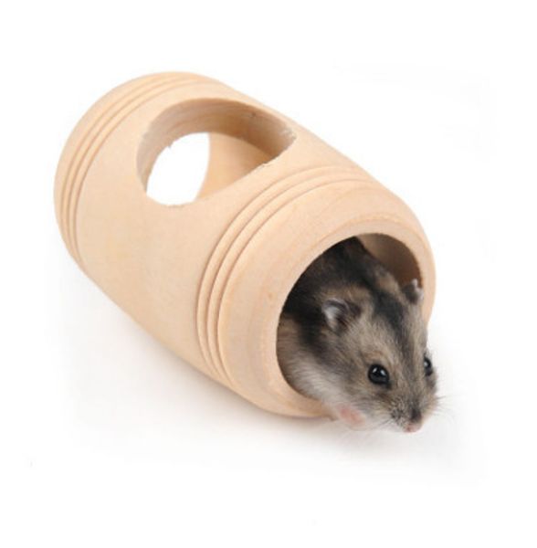 hamster cask nest small pets wood wo house cabin wooden hamster toys drum 
hamster cask nest small pets wood wo house cabin wooden hamster toys drum
