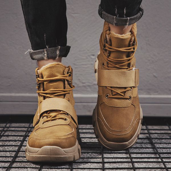 fashion warm plush snow boots men sedue pu sports shoes for winter casual martins botas de hombre male spring ankle boots, Black
fashion warm plush snow boots men sedue pu sports shoes for winter casual martins botas de hombre male spring ankle boots, Black