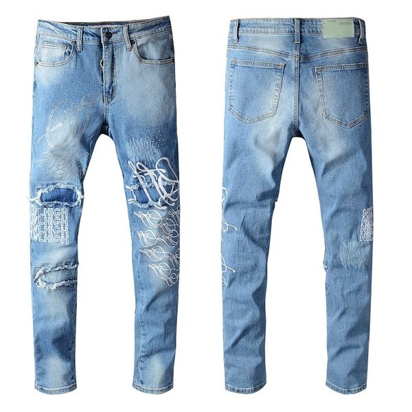 new arrival mens designer jeans paint style washing jeans fashion letter mens jeans slim motorcycle biker causal hip hop us size 28-40, Blue
new arrival mens designer jeans paint style washing jeans fashion letter mens jeans slim motorcycle biker causal hip hop us size 28-40, Blue