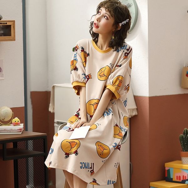 хлопка с коротким рукавом мультфильм мило свободные длинные дома nightgown женщин пижамы длинные юбки пижамы платья выше колен сорочка домаш, Black;red
хлопка с коротким рукавом мультфильм мило свободные длинные дома nightgown женщин пижамы длинные юбки пижамы платья выше колен сорочка домаш, Black;red