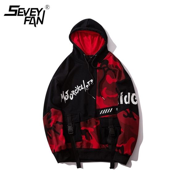 camouflage patchwork pockets hip hop hoodies men printed ribbons streetwear pullover sweatshirts casual cotton oversized hoodie, Black
camouflage patchwork pockets hip hop hoodies men printed ribbons streetwear pullover sweatshirts casual cotton oversized hoodie, Black