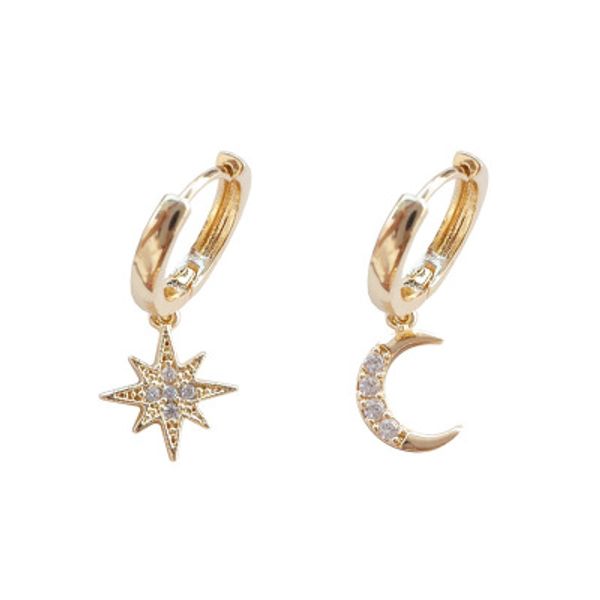 2019 new arrival fashion classic geometric women dangle earrings asymmetric earrings of star and moon female korean jewelry, Silver
2019 new arrival fashion classic geometric women dangle earrings asymmetric earrings of star and moon female korean jewelry, Silver