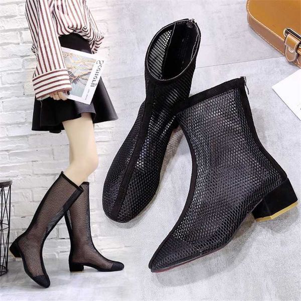 boots 2021 hollow sandal women shoes korean round thick heel woman mesh breathable sandals casual booties, Black
boots 2021 hollow sandal women shoes korean round thick heel woman mesh breathable sandals casual booties, Black