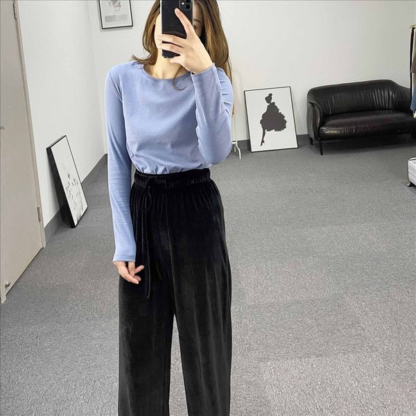 basic round collar base slim low collar base with long sleeve t-shirt shirt female multicolor optional, White
basic round collar base slim low collar base with long sleeve t-shirt shirt female multicolor optional, White