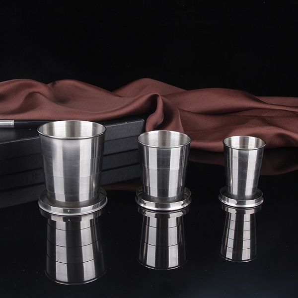 75ml/140ml/250ml folding water wine cup stainless steel portable outdoor travel camping collapsible cup mugs
75ml/140ml/250ml folding water wine cup stainless steel portable outdoor travel camping collapsible cup mugs