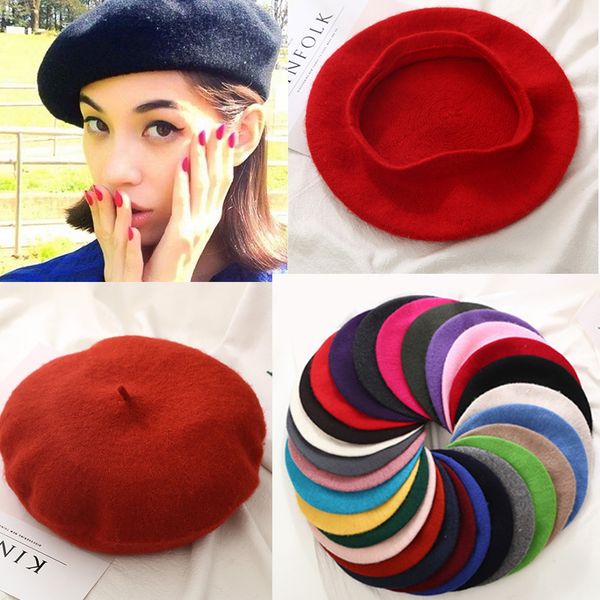 sell 2018 fashion new women wool solid color beret female bonnet caps winter all matched warm walking hat cap, Blue;gray
sell 2018 fashion new women wool solid color beret female bonnet caps winter all matched warm walking hat cap, Blue;gray