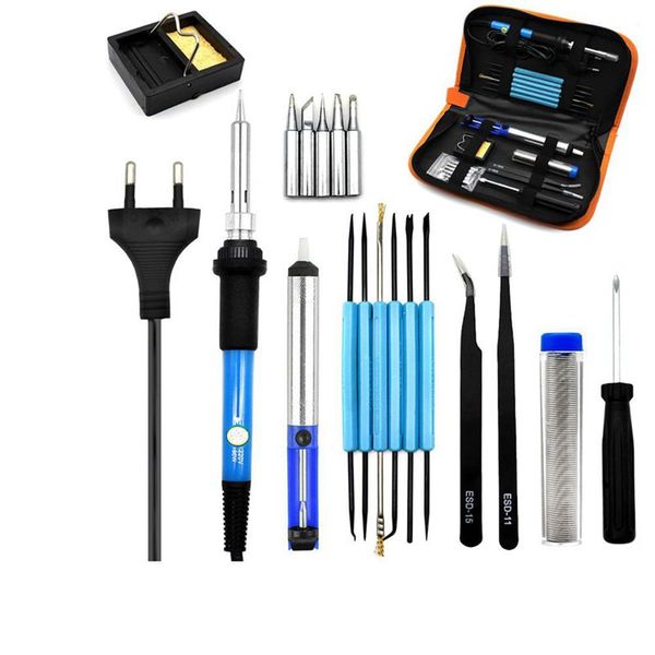 eu plug 220v 60w adjustable temperature electric soldering iron kit+5pcs tips portable welding repair tool tweezers solder wire
eu plug 220v 60w adjustable temperature electric soldering iron kit+5pcs tips portable welding repair tool tweezers solder wire