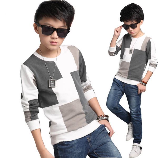 new leisure kids children's clothing, boy autumn checked knit sweater t-shirt coat cuhk children joining together 5-16year, Blue
new leisure kids children's clothing, boy autumn checked knit sweater t-shirt coat cuhk children joining together 5-16year, Blue
