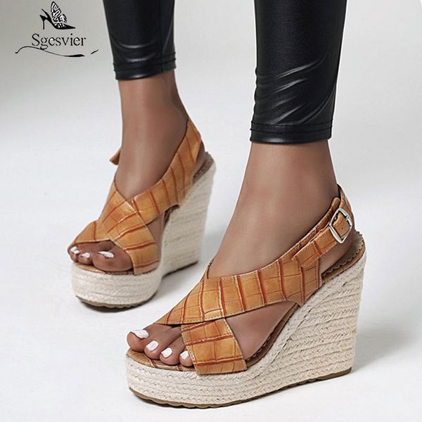 sandals sgesvier big size 34-43 women wedges platform buckle ladies shoes solid color summer dress black brown
sandals sgesvier big size 34-43 women wedges platform buckle ladies shoes solid color summer dress black brown