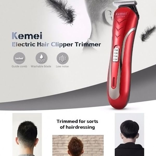 kemei km-1409 carbon steel head hair trimmer chargeable electric beard shaver 110-220v 3w
kemei km-1409 carbon steel head hair trimmer chargeable electric beard shaver 110-220v 3w