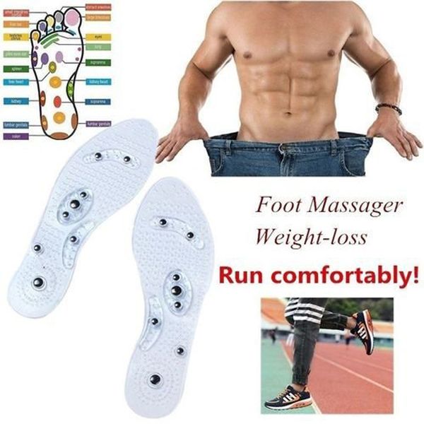 1 pair women men silicone insole magnetic therapy anti fatigue health care massage insoles mug88, Black
1 pair women men silicone insole magnetic therapy anti fatigue health care massage insoles mug88, Black