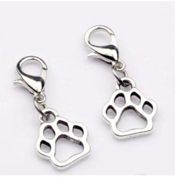 100pcs/lot vintage tibetan silver paw print charms pendants lobster clasp dangle charms for jewelry making diy bracelet necklace, Bronze;silver
100pcs/lot vintage tibetan silver paw print charms pendants lobster clasp dangle charms for jewelry making diy bracelet necklace, Bronze;silver