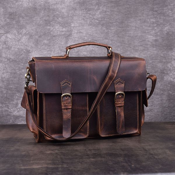 crazy horse leather shoulder bag messenger bag first layer cowhide portable briefcase cambridge male retro messenger
crazy horse leather shoulder bag messenger bag first layer cowhide portable briefcase cambridge male retro messenger