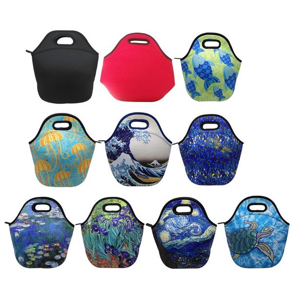 casual lunch bag diving material neoprene meal container storage handbag home insulated lunch tote bag 10 styles, Blue;pink
casual lunch bag diving material neoprene meal container storage handbag home insulated lunch tote bag 10 styles, Blue;pink
