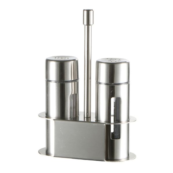 stainless steel salt pepper shaker set odor-spice jar with stand condiment box cooking seasoning bottle kitchen tools
stainless steel salt pepper shaker set odor-spice jar with stand condiment box cooking seasoning bottle kitchen tools