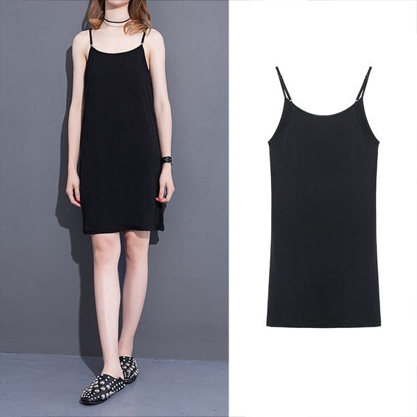 summer fashion suspenders loose thin strap long dress bare shoulders solid color leisure dresses clothes temperament, White
summer fashion suspenders loose thin strap long dress bare shoulders solid color leisure dresses clothes temperament, White