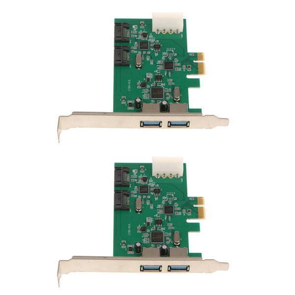 2 pieces pci-e to 2 ports usb 3.0 expansion card + 2 ports sata 3.0 pcie adapter card
2 pieces pci-e to 2 ports usb 3.0 expansion card + 2 ports sata 3.0 pcie adapter card