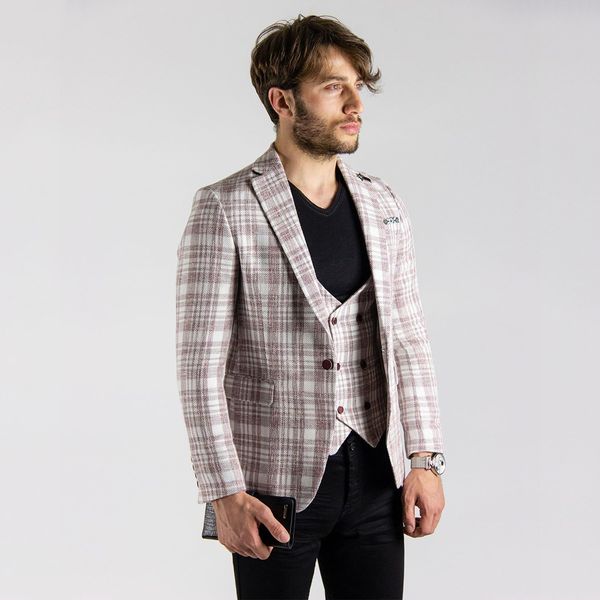 gentlemen wedding groom tuxedos summer handsome pink plaid pants suits prom party mens formal wear(jacket+vest+pants), Black;gray
gentlemen wedding groom tuxedos summer handsome pink plaid pants suits prom party mens formal wear(jacket+vest+pants), Black;gray