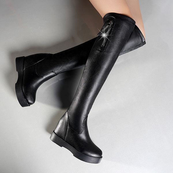 2019 black knee high boots flat warm ladies shoes size 40 leather zipper bota feminina winter boots women sfv56
2019 black knee high boots flat warm ladies shoes size 40 leather zipper bota feminina winter boots women sfv56