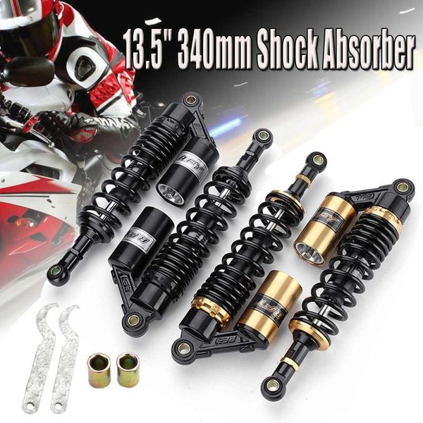 13.5" 340mm motorcycle air absorber rear suspension universal for scooter quad atv dirt pit bikes
13.5" 340mm motorcycle air absorber rear suspension universal for scooter quad atv dirt pit bikes