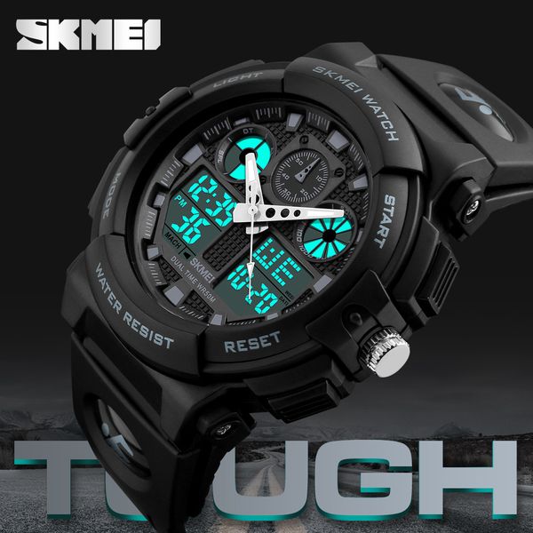skmei men sports quartz watches fashion outdoor man clock watch 2 time waterproof digital men wristwatch reloj hombre 1270, Slivery;brown
skmei men sports quartz watches fashion outdoor man clock watch 2 time waterproof digital men wristwatch reloj hombre 1270, Slivery;brown