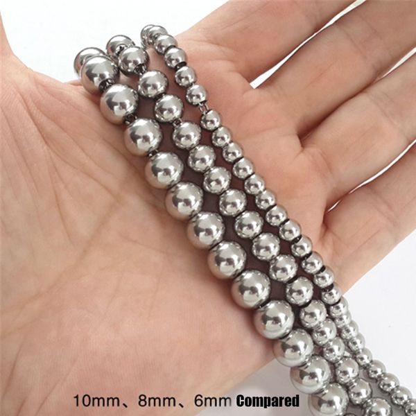 stainless steel mens beads necklaces silver male accessories large jewelry on the neck long necklace manual wholesale steampunk
stainless steel mens beads necklaces silver male accessories large jewelry on the neck long necklace manual wholesale steampunk