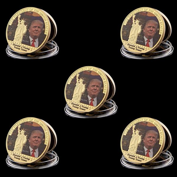 5pcs us president donald trump craft tower gold plated celebrity 1oz commemorative coin collectibles gifts novelty badge
5pcs us president donald trump craft tower gold plated celebrity 1oz commemorative coin collectibles gifts novelty badge