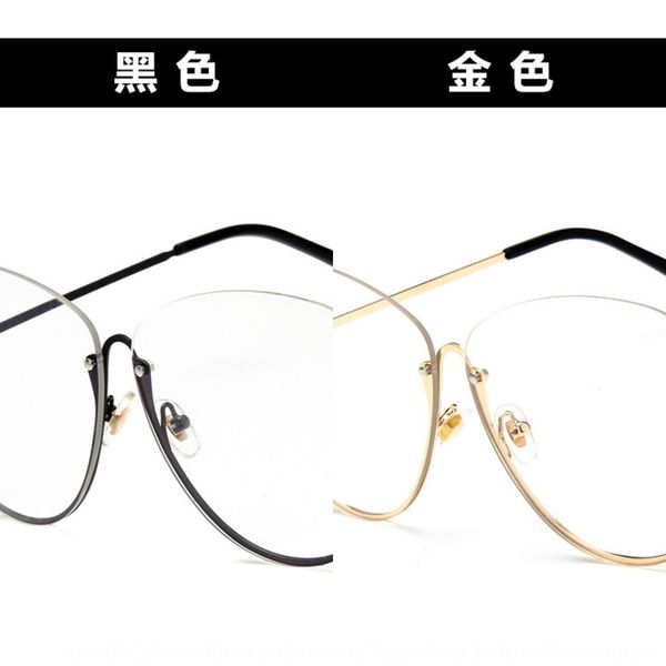 large plain 8352 half frame transparent frame men's and glasses women's glasses, Silver
large plain 8352 half frame transparent frame men's and glasses women's glasses, Silver