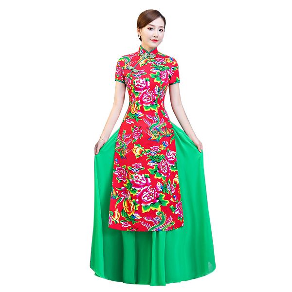 красный зеленый китайский традиционный женщины aodai qipao урожай cheongsam новизна китайский формальное платье плюс размер l xl xxl 3xl 4, Red
красный зеленый китайский традиционный женщины aodai qipao урожай cheongsam новизна китайский формальное платье плюс размер l xl xxl 3xl 4, Red