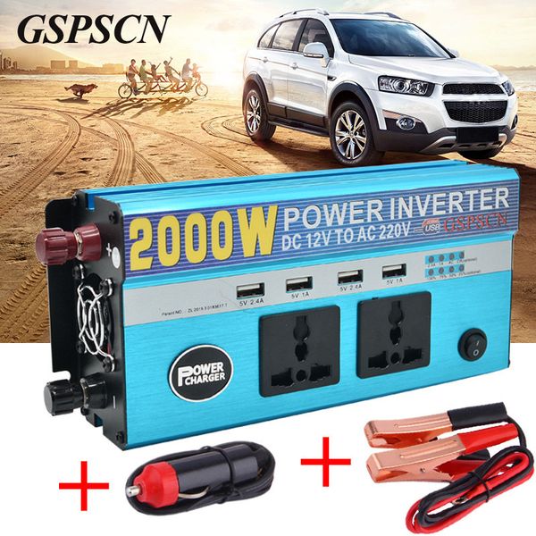 car adapter power inverter 12v 24v to 220v vehicle converter with 4 usb and 2 plug car multifunction transformer fit below 800w
car adapter power inverter 12v 24v to 220v vehicle converter with 4 usb and 2 plug car multifunction transformer fit below 800w