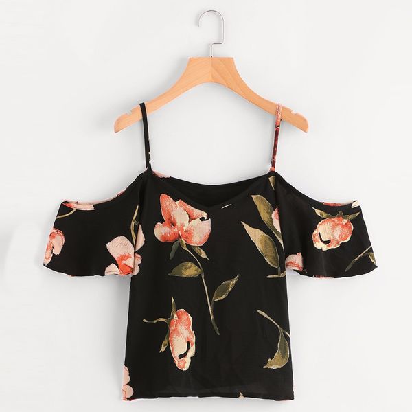 women flower printed summer blouse females short sleeve shirt girls strapless sling shirt plus size roupas feminina, White
women flower printed summer blouse females short sleeve shirt girls strapless sling shirt plus size roupas feminina, White