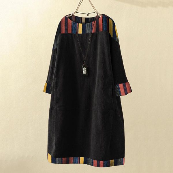 pockets loose dress women vintage corduroy ethnic print dress wine red patchwork long sleeve winter dresses 2020 vestidos cortos, White;black
pockets loose dress women vintage corduroy ethnic print dress wine red patchwork long sleeve winter dresses 2020 vestidos cortos, White;black
