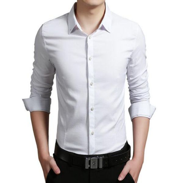 business men work dress shirt camisa,long sleeve single breasted turn-down collar formal shirts solid color slim fit shirt cloth, White;black
business men work dress shirt camisa,long sleeve single breasted turn-down collar formal shirts solid color slim fit shirt cloth, White;black