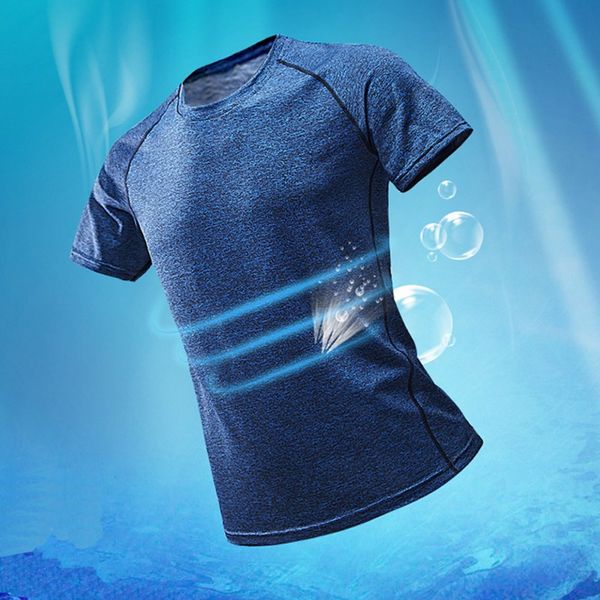 sports shirt round neck short sleeve elastic quick-drying breathable athletic shirts outdoor running, Black;red
sports shirt round neck short sleeve elastic quick-drying breathable athletic shirts outdoor running, Black;red