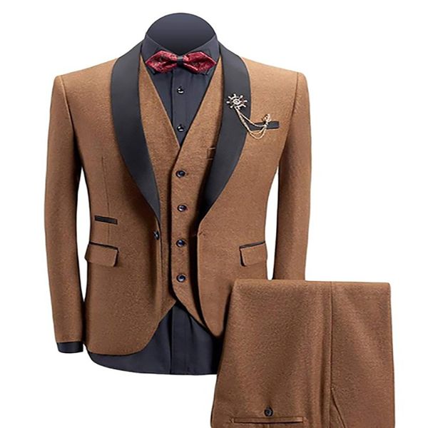 men's suits & blazers 3 piece suit shawl lapel one button blazer vested dress set goom wedding fashion custom prom terno masculino, White;black
men's suits & blazers 3 piece suit shawl lapel one button blazer vested dress set goom wedding fashion custom prom terno masculino, White;black