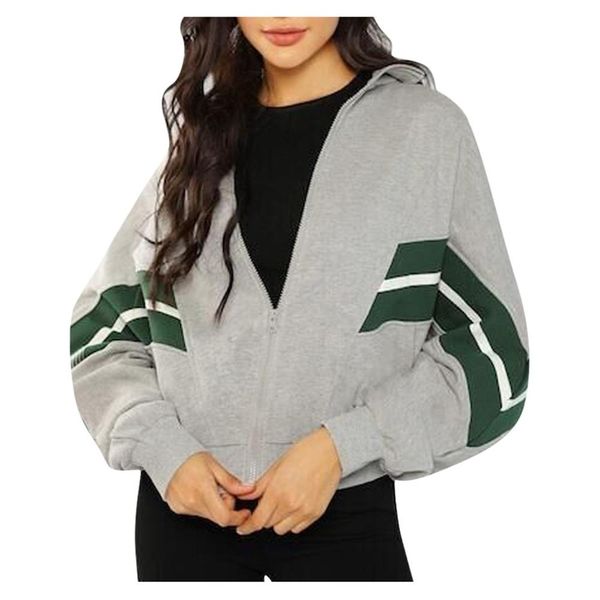 women's color matching long sleeve jackets with zipper casual exercise sport baseball wear coat for female 2019 streetwear, Black;red
women's color matching long sleeve jackets with zipper casual exercise sport baseball wear coat for female 2019 streetwear, Black;red