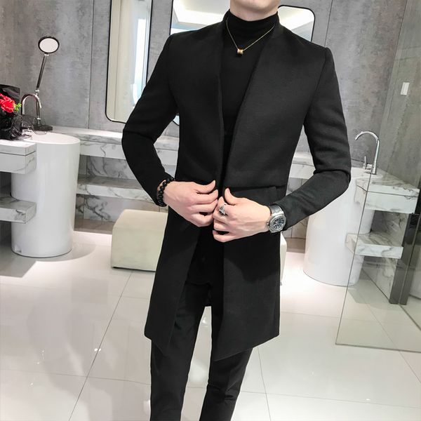 men's wool & blends 2021 winter business casual stand neck slim fit woolen overcoat male loose cashmere long trench coat black gray men
men's wool & blends 2021 winter business casual stand neck slim fit woolen overcoat male loose cashmere long trench coat black gray men