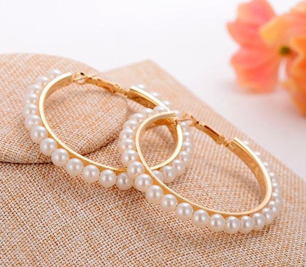 3pairs gold color full simulated pearl hoop earrings big circle earrings for women ladies gifts wedding jewelry, Golden
3pairs gold color full simulated pearl hoop earrings big circle earrings for women ladies gifts wedding jewelry, Golden